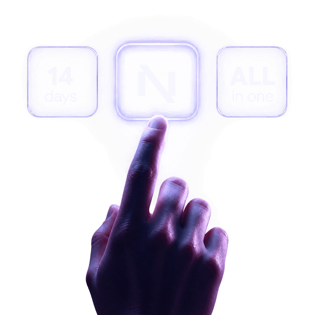 Hand holding the NBS360 platform
